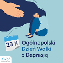 plakat informujący o Ogolnopolskim Dniu Walki z Depresją